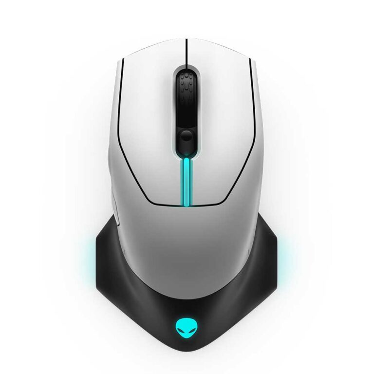 Alienware 610M Lunar Light Avec/Sans Fil Souris Gaming | AW610M