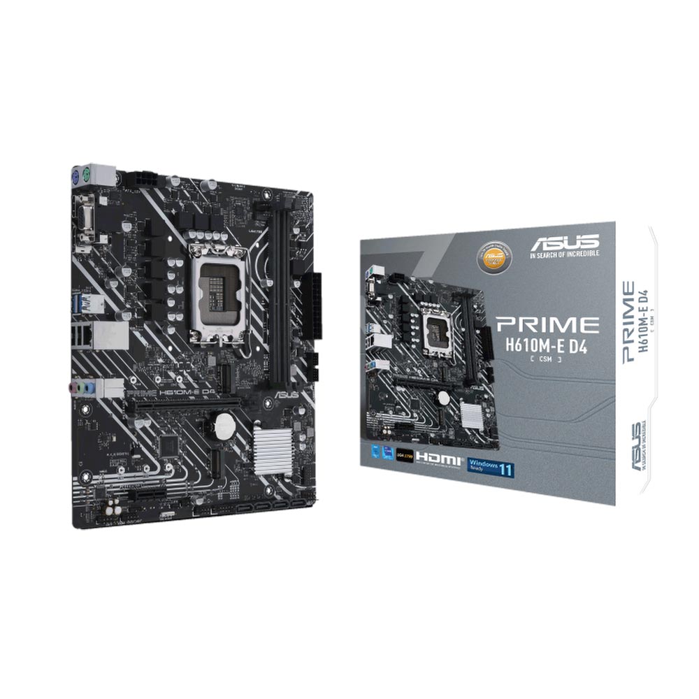 ASUS PRIME H610M-E D4 Carte mère | 90MB19N0-M1EAYC