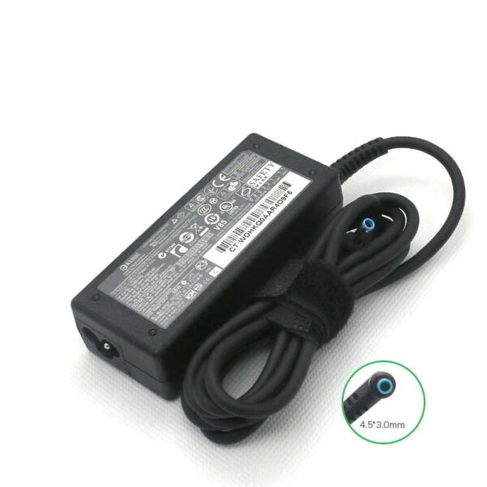 Chargeur HP Fiche Bleu Occasion ORIGINAL – 65W 19.5v, 3.33A