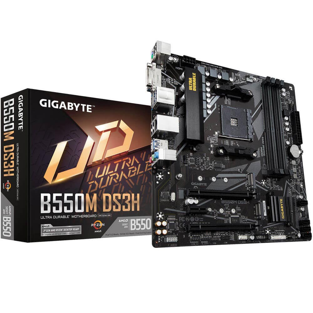 Gigabyte B550M DS3H Carte Mère Ultra Durable | B550M-DS3H