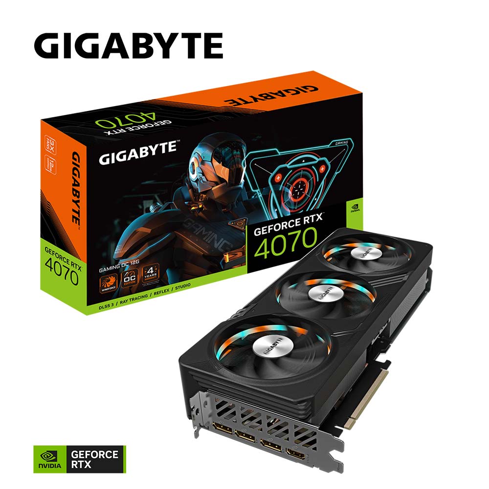 Gigabyte GeForce RTX 4070 GAMING OC 12Gb | GV-N4070GAMING