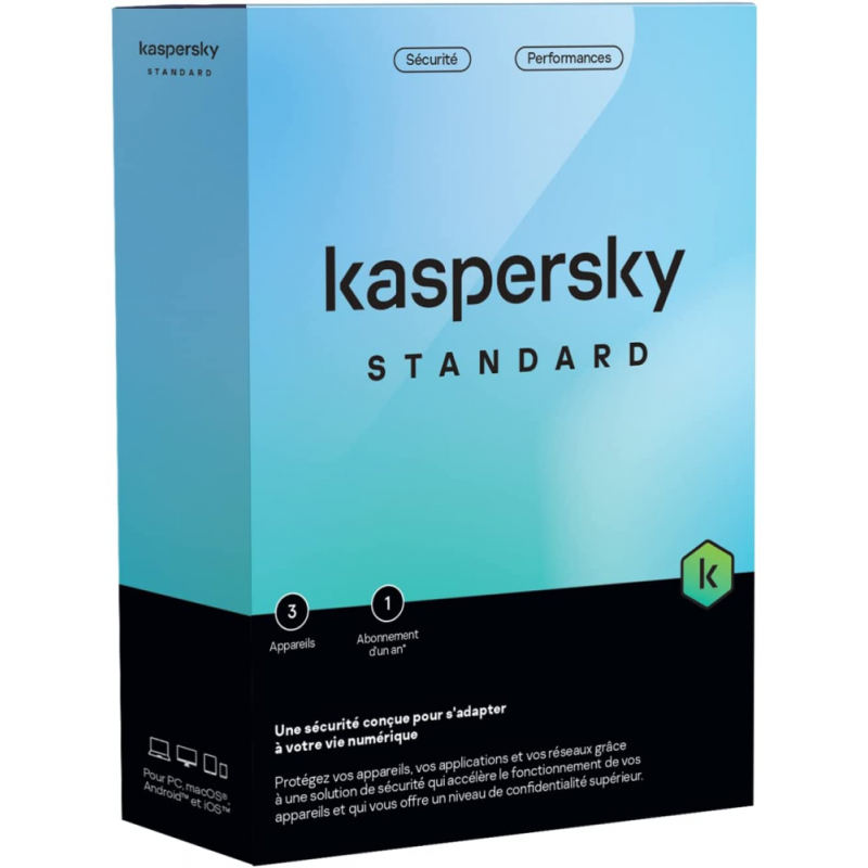 Kaspersky Standard - 3 Postes / 1 an (KL10418BCFS-FFPMAG)