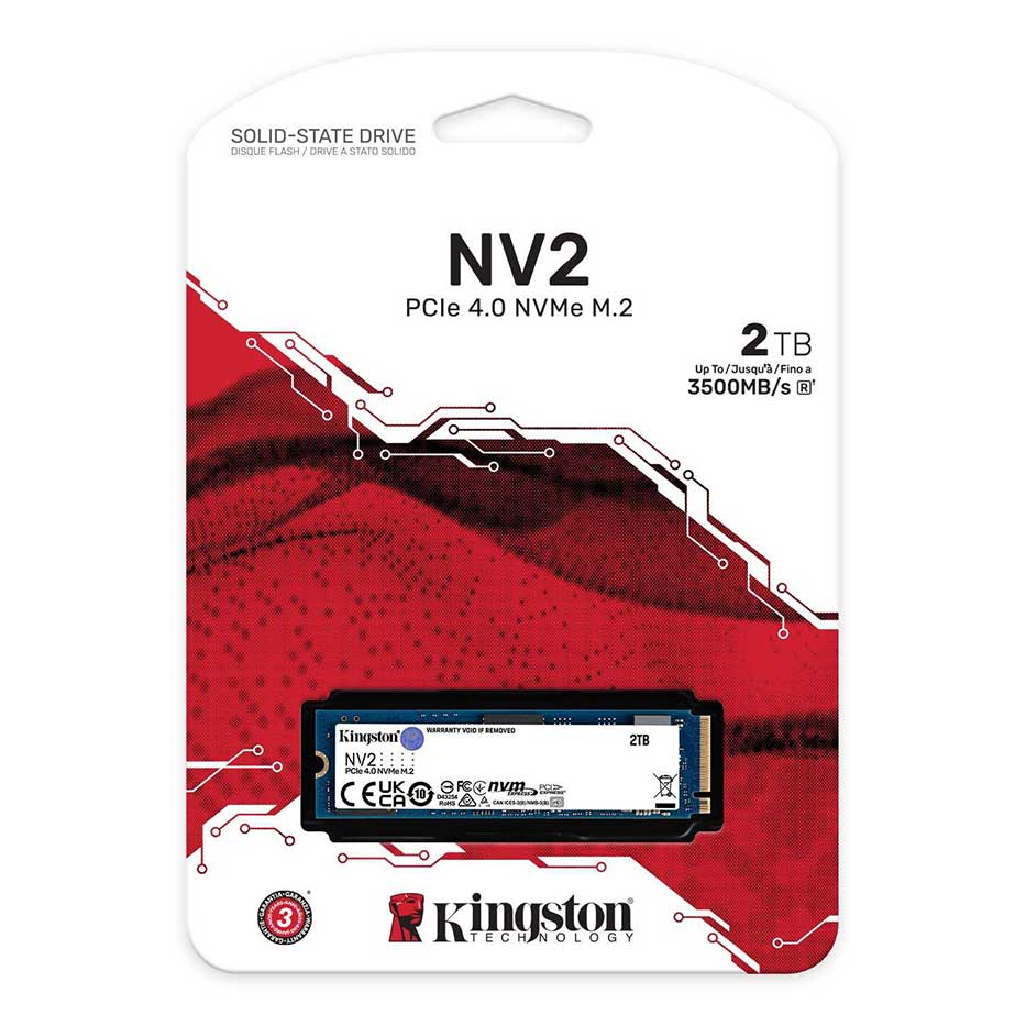 Kingston NV2 2Tb PCIe 4.0 NVMe SSD | SNV2S/2000G