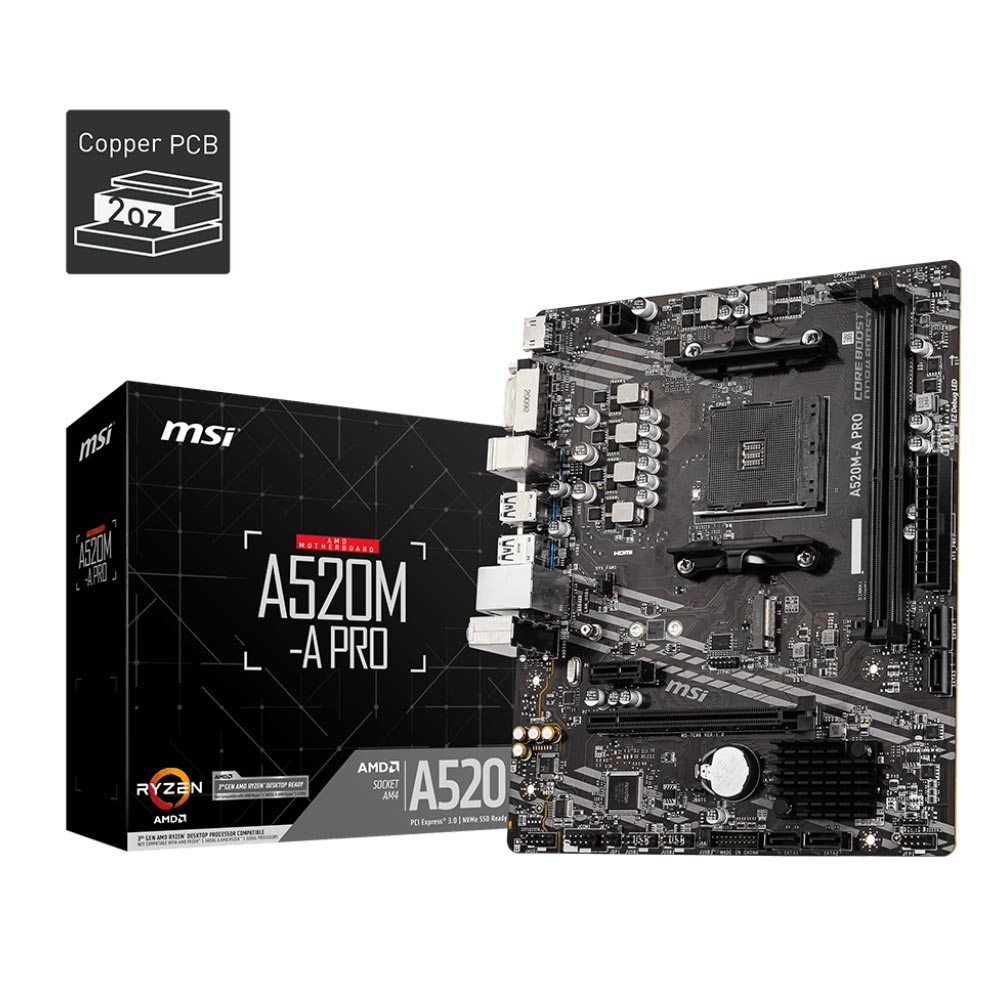 MSI A520M-A Pro Carte mère | 911-7C96-031
