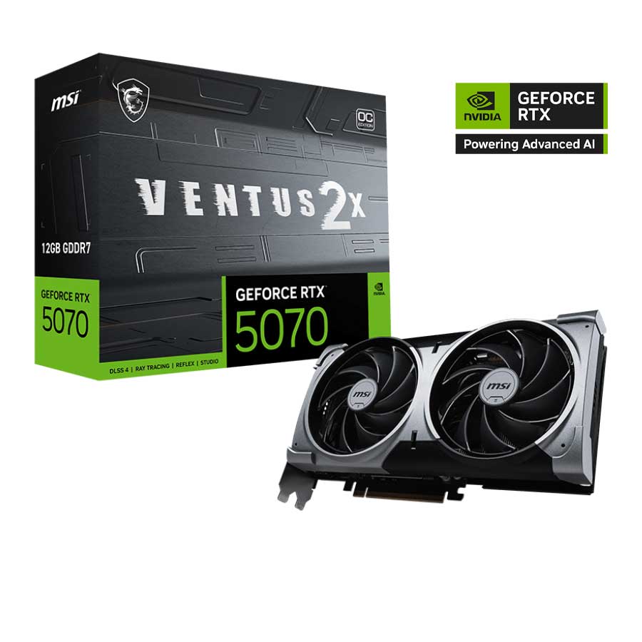 MSI GeForce RTX 5070 12GB VENTUS 2X OC | G5070-12V2C