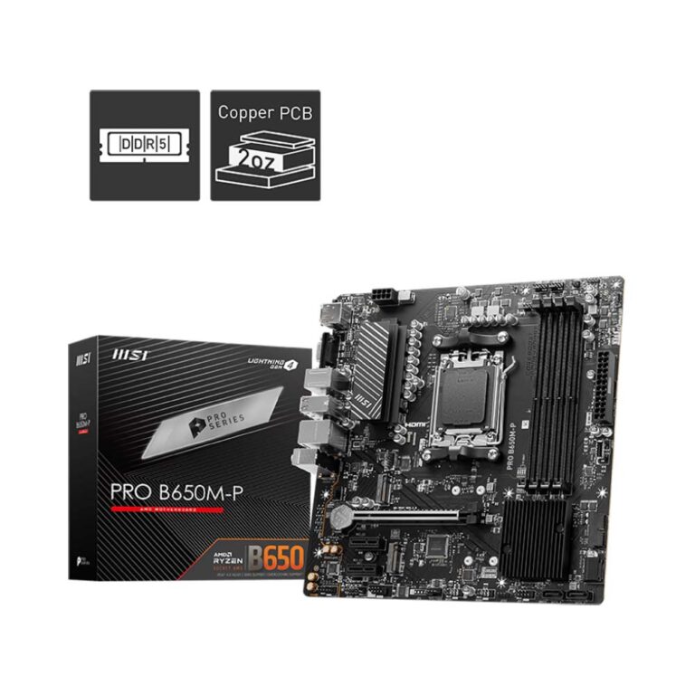 MSI PRO B650M-P Carte mère | 7E27-001R