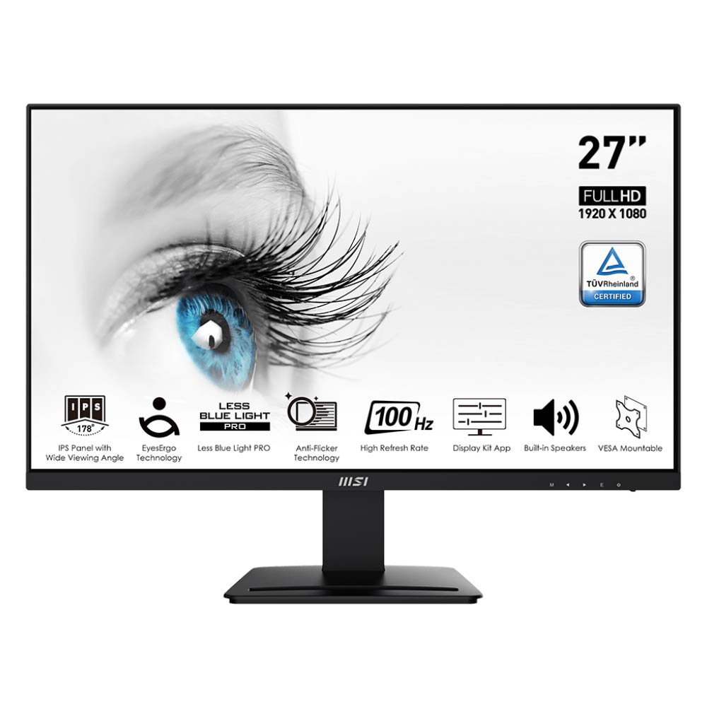 MSI PRO MP273A IPS 100Hz Moniteur | 9S6-3PB4CH-060