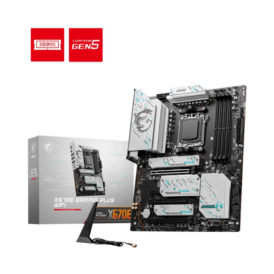 MSI X670E GAMING PLUS WIFI Carte mère | AMDX670E