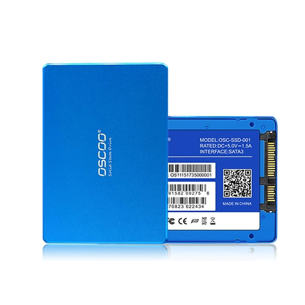 OSCOO 512Gb Disque Dur 2.5 SSD SATA Blue