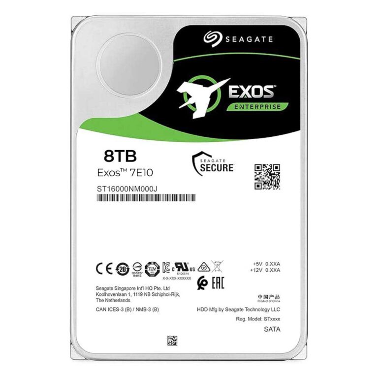 Seagate Exos 7E10 8TB Enterprise SATA 6Gb/s | ST08000NM000J