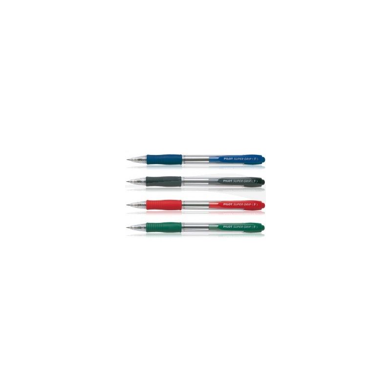 STYLO PILOT SUPERGRIP - A BILLE - BOITE DE 12 STYLOS