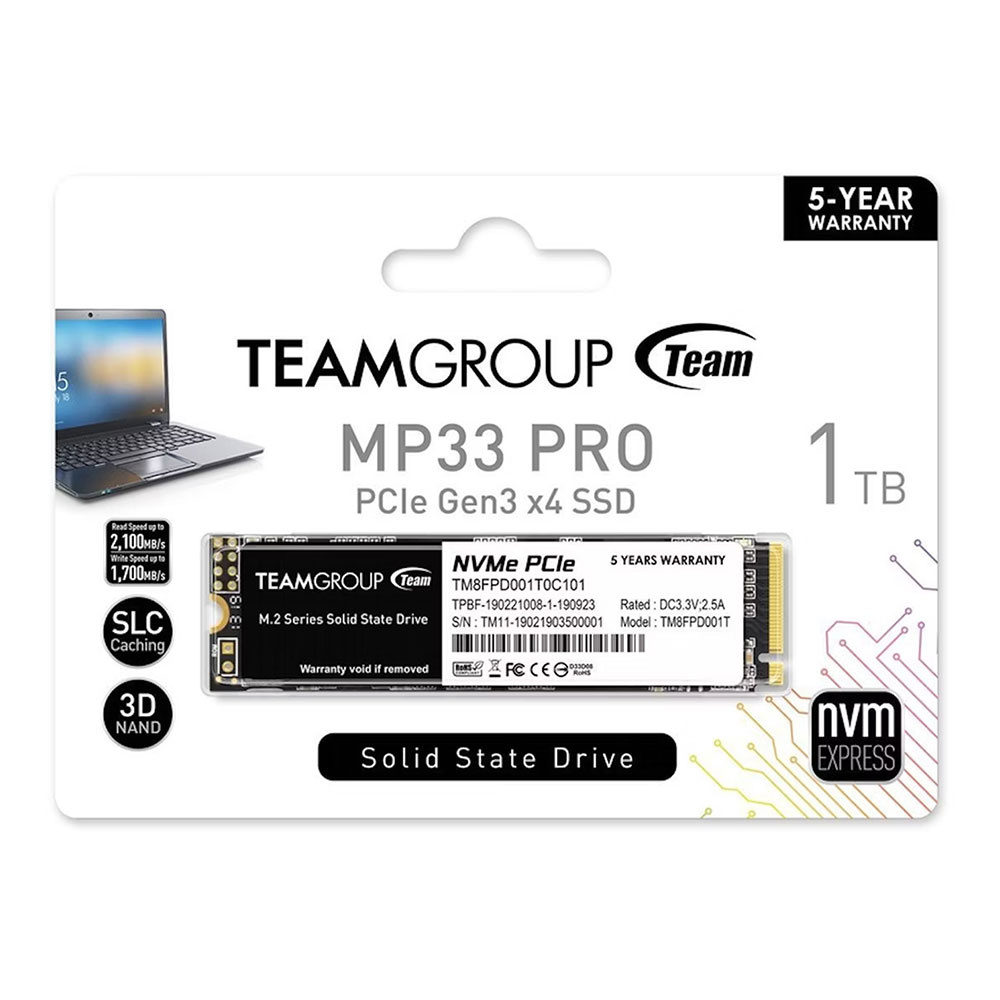 TeamGroup MP33 M.2 PCIe SSD NVMe 1Tb (TM8FP6001T)